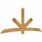 Ekena Millwork Alberta Rough Sawn Timber Gable Bracket, Western Red Cedar, 108"W x 45"H x 2"D x 6"F, 10/12 Pitch GBW108X45X0206ALB00RWR - alternate 5